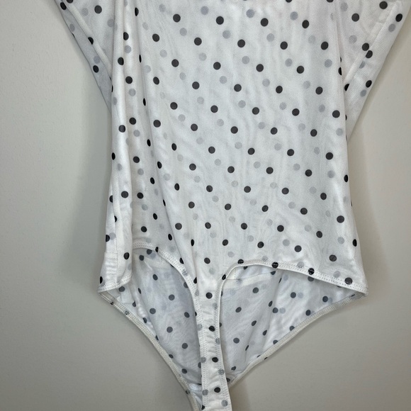 Free People x Intimately FP Night Rhythm Polka Dot Corset Bodysuit Size Medium - Picture 8 of 15